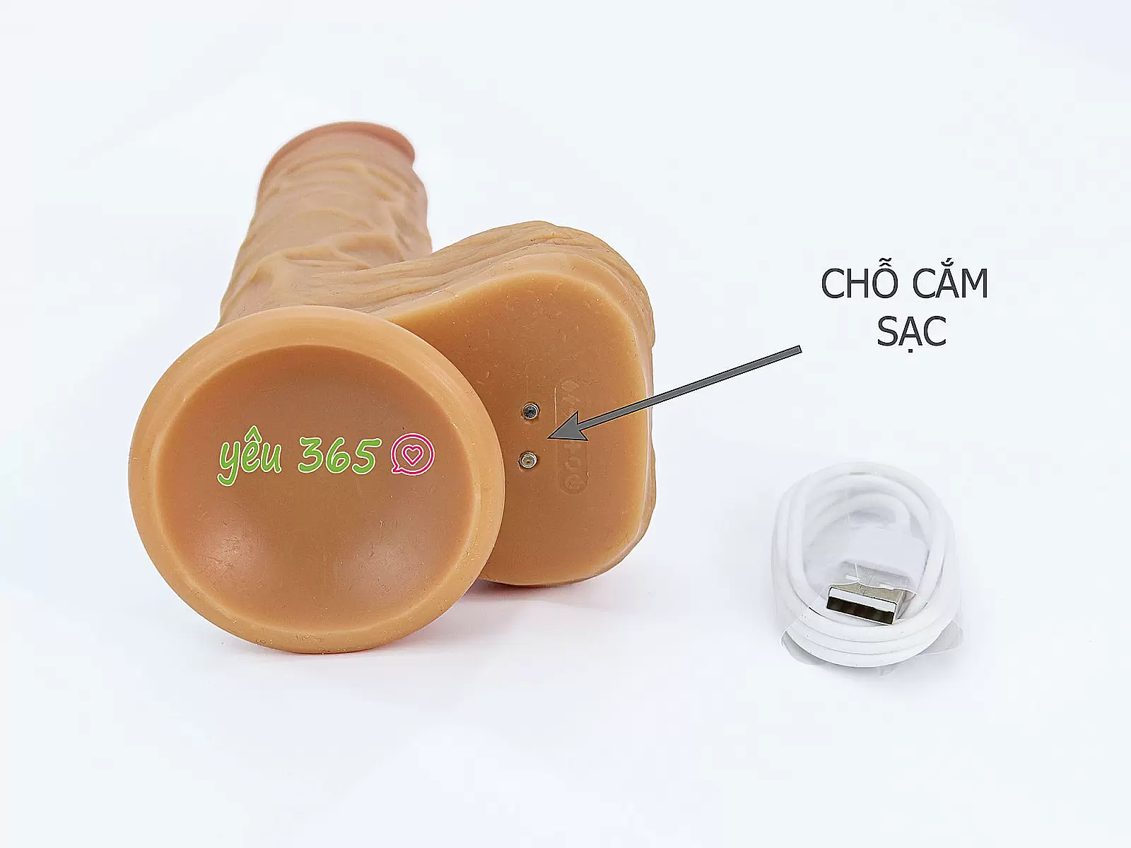 Dương vật giả có đế rung ngoáy ấm nóng pin sạc điều khiển không dây Yeain Devil