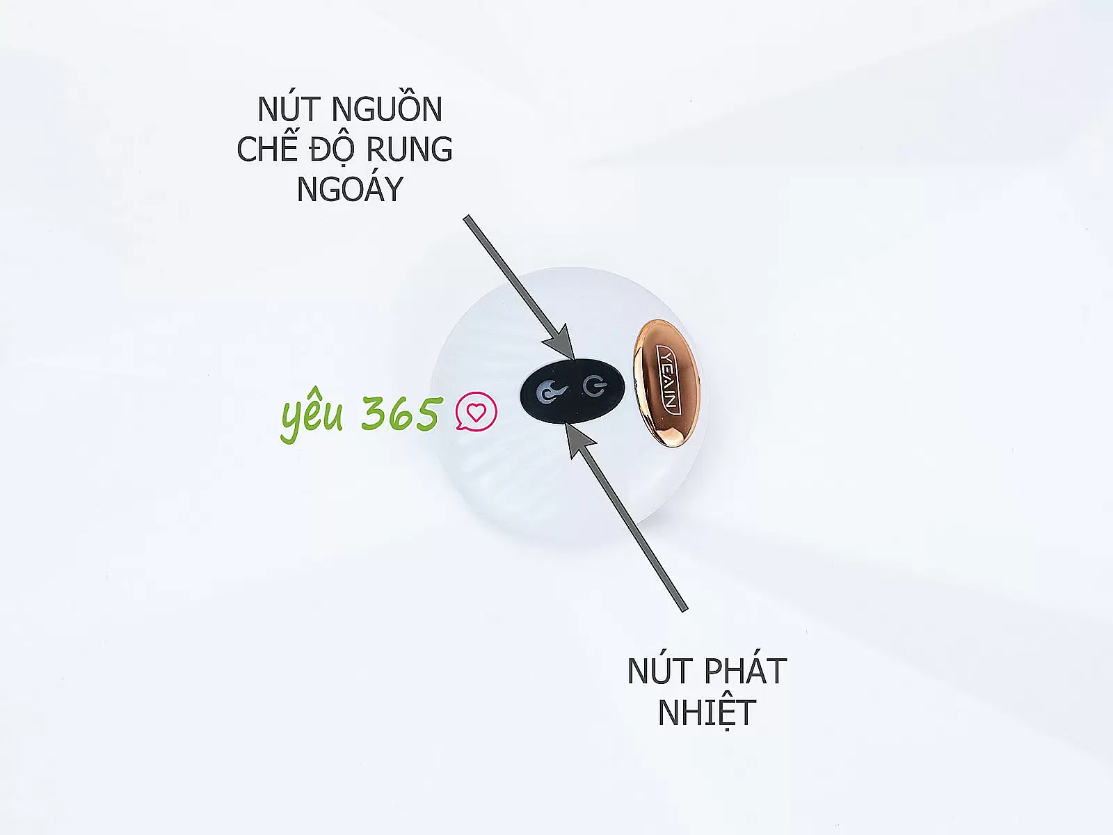 Dương vật giả có đế rung ngoáy ấm nóng pin sạc điều khiển không dây Yeain Devil