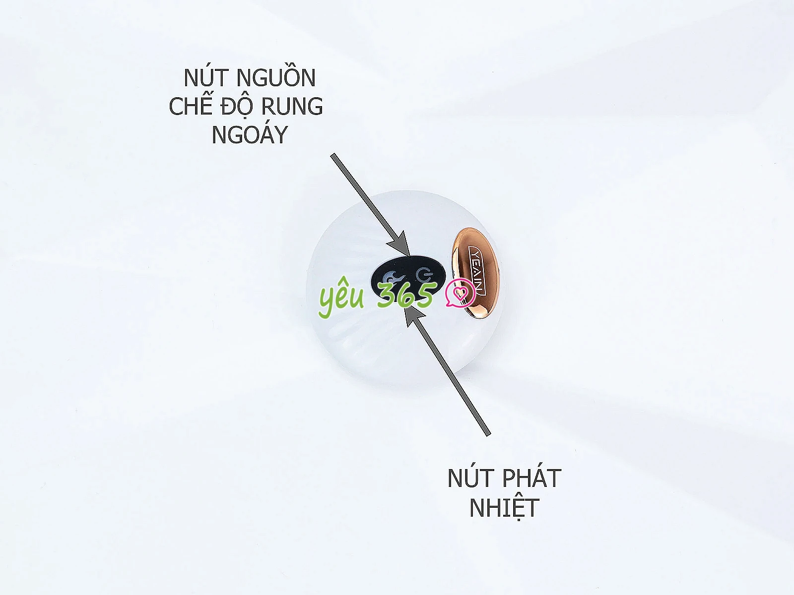 Dương vật giả có đế rung ngoáy ấm nóng pin sạc điều khiển không dây Yeain Devil