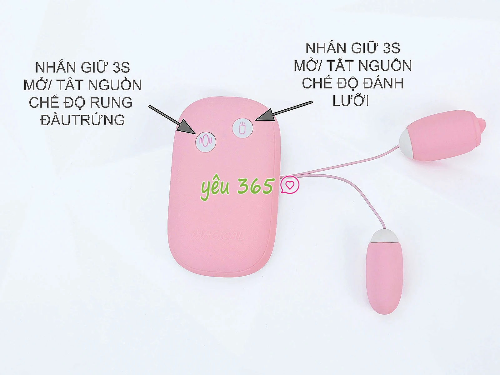 Trứng rung Vibrator Magic Box có lưỡi liếm
