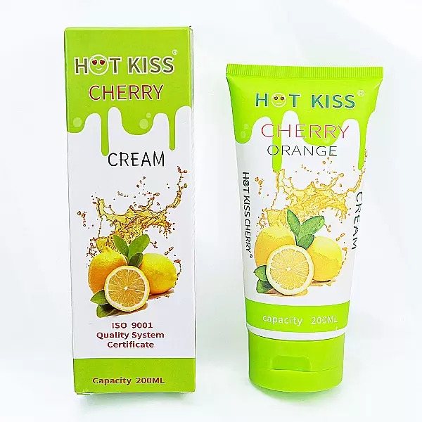 Gel bôi trơn Hot Kiss hương cam chai lớn 200ml