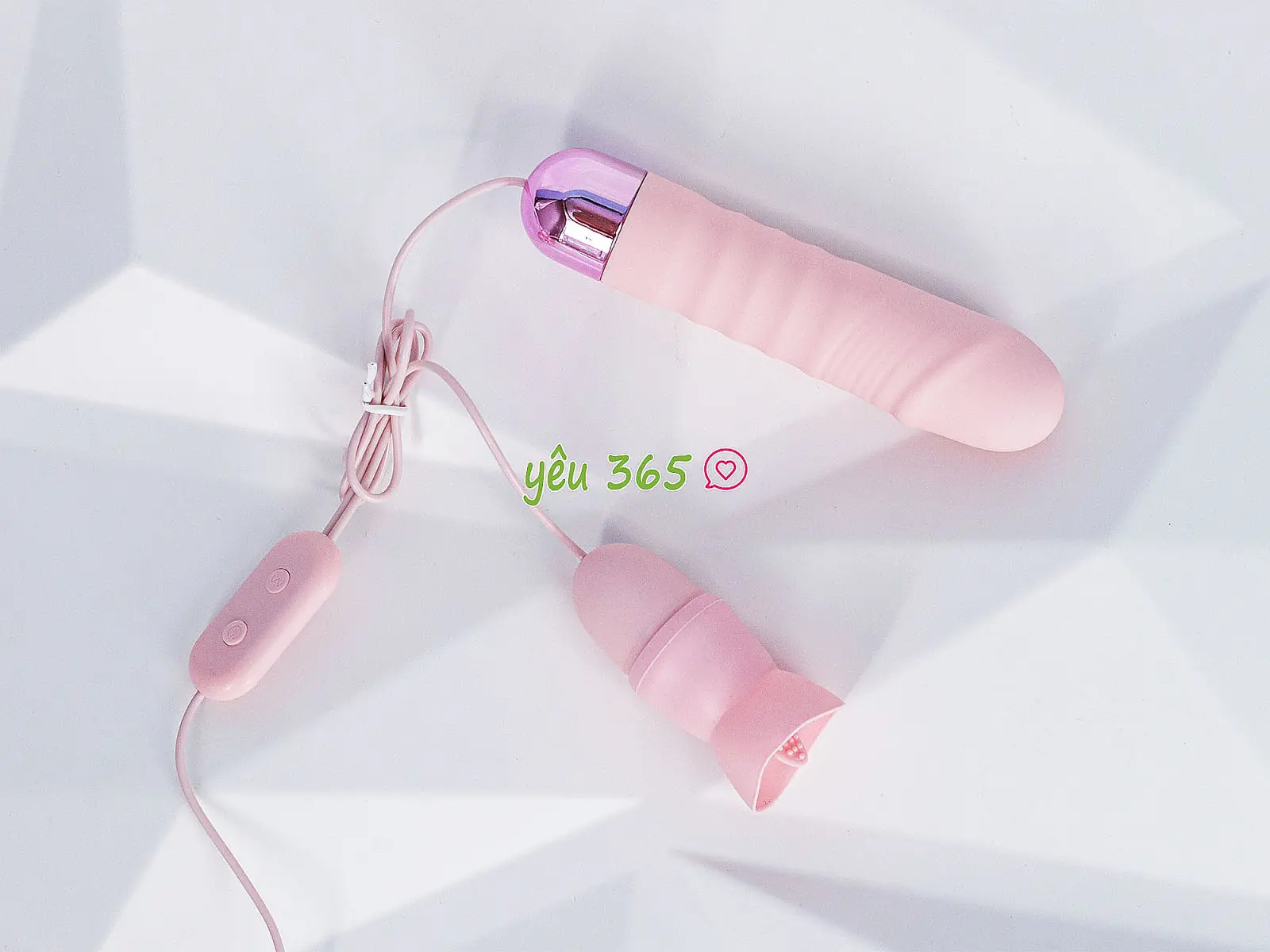 Trứng rung tình yêu 2 đầu kèm lưỡi liếm