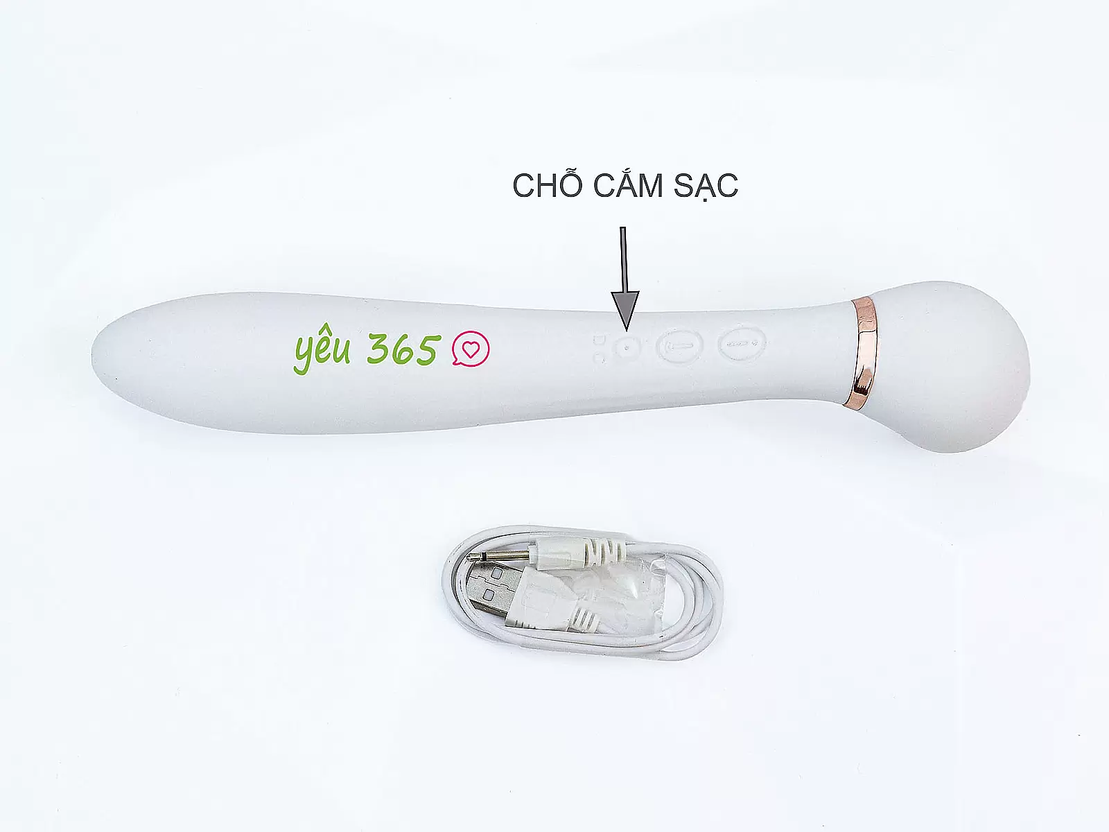 Máy massage 2 đầu rung hút Desirable Wand