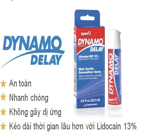 Chai xịt chống xuất tinh sớm Dynamo Delay 22,2ml