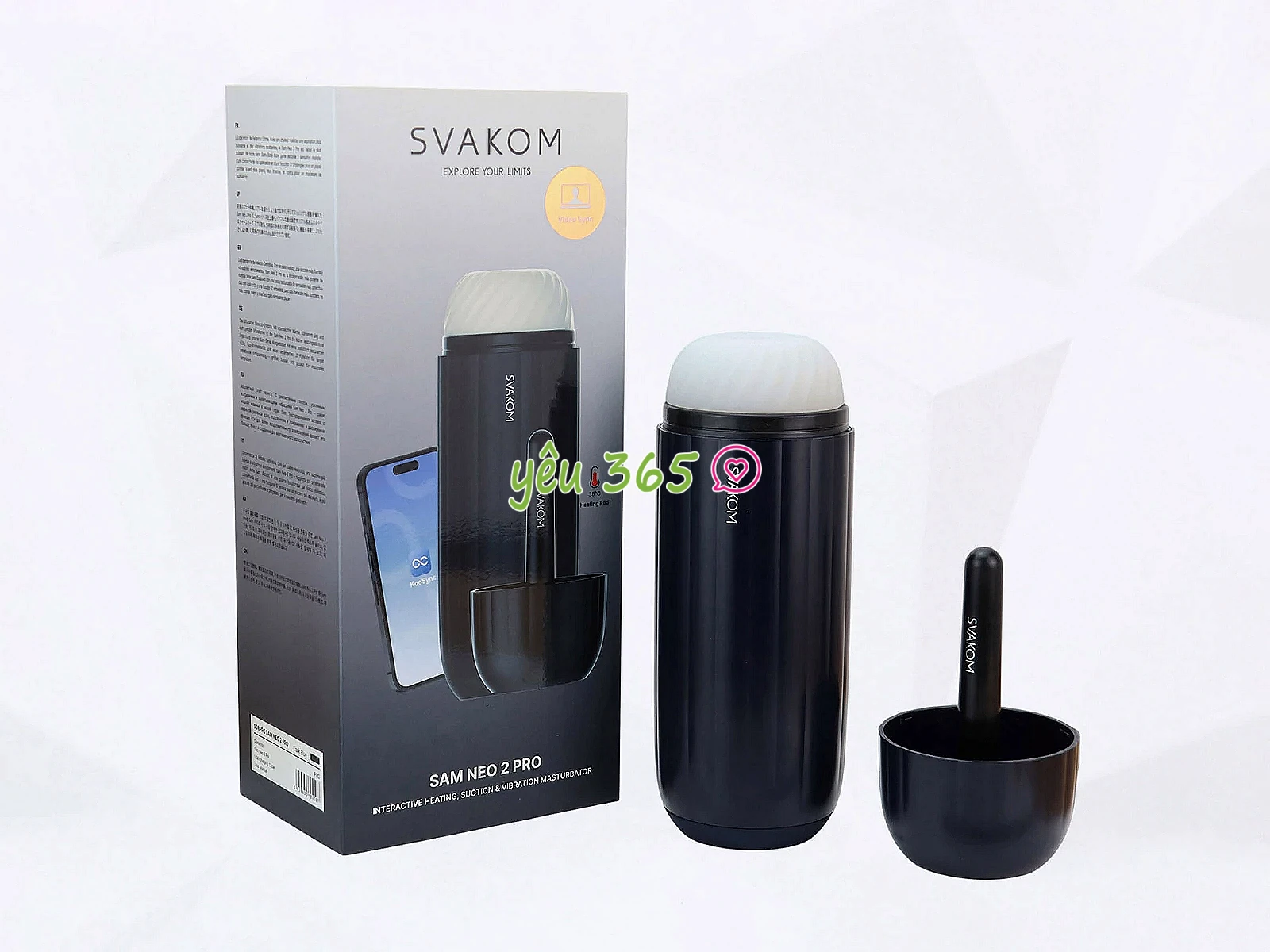 Âm đạo giả tự động Svakom Sam Neo 2 Pro rung phát nhiệt kết nối toàn quốc