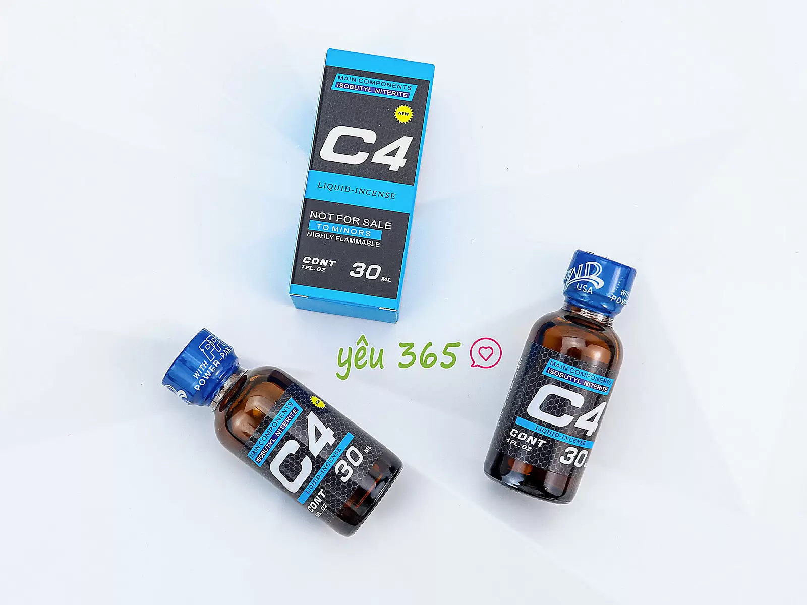 Chai hít C4 Liquid Incensen 30ml kích thích tăng hưng phấn