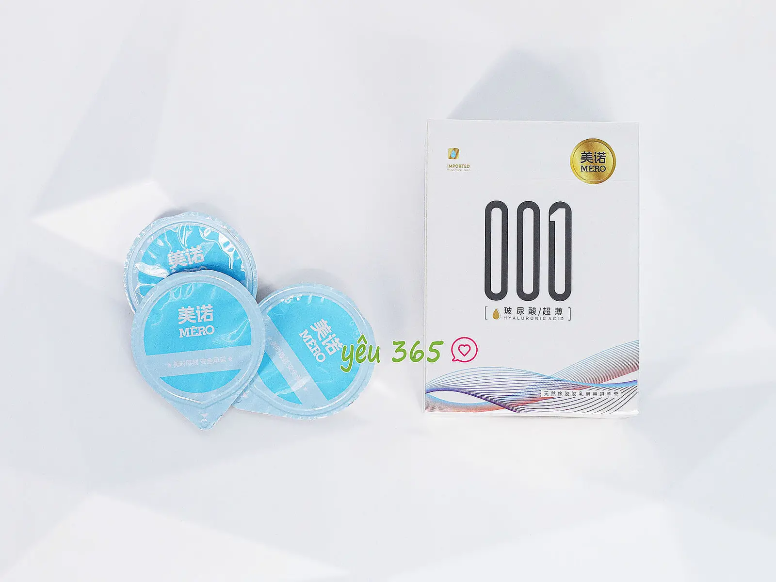 Bao cao su MERO 001 Hyaluronic Acid siêu mỏng, siêu mềm mại