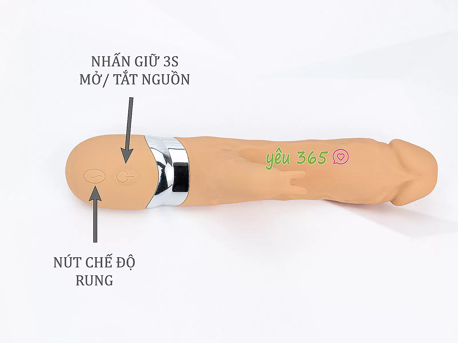 Máy massage có nhánh tai thỏ rung kích thích