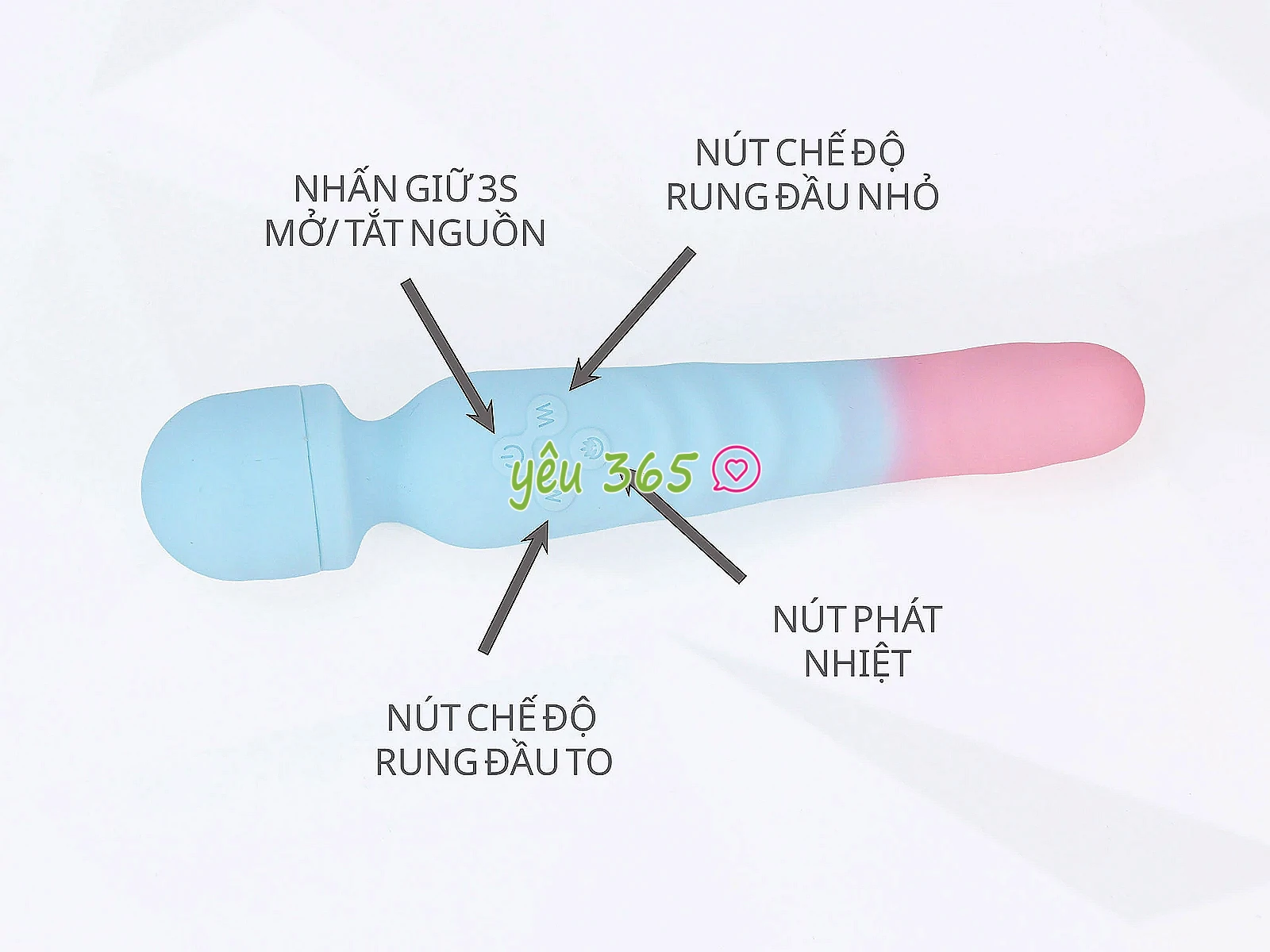Máy massage điểm G 2 đầu rung kích thích mạnh mẽ