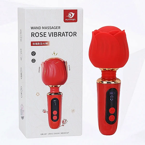 Máy massage điểm G nhánh hoa hồng đỏ sang trọng