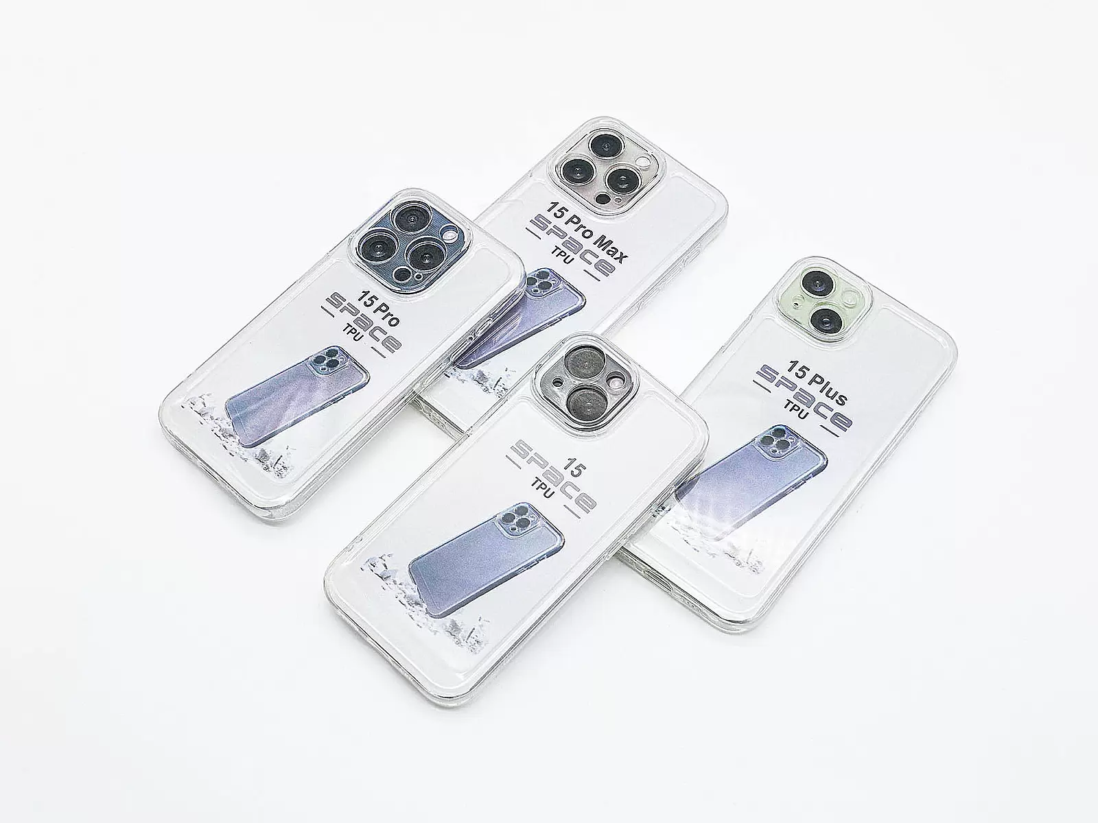 Ốp lưng iPhone 15 trong suốt TPU Space tối giản bền đẹp