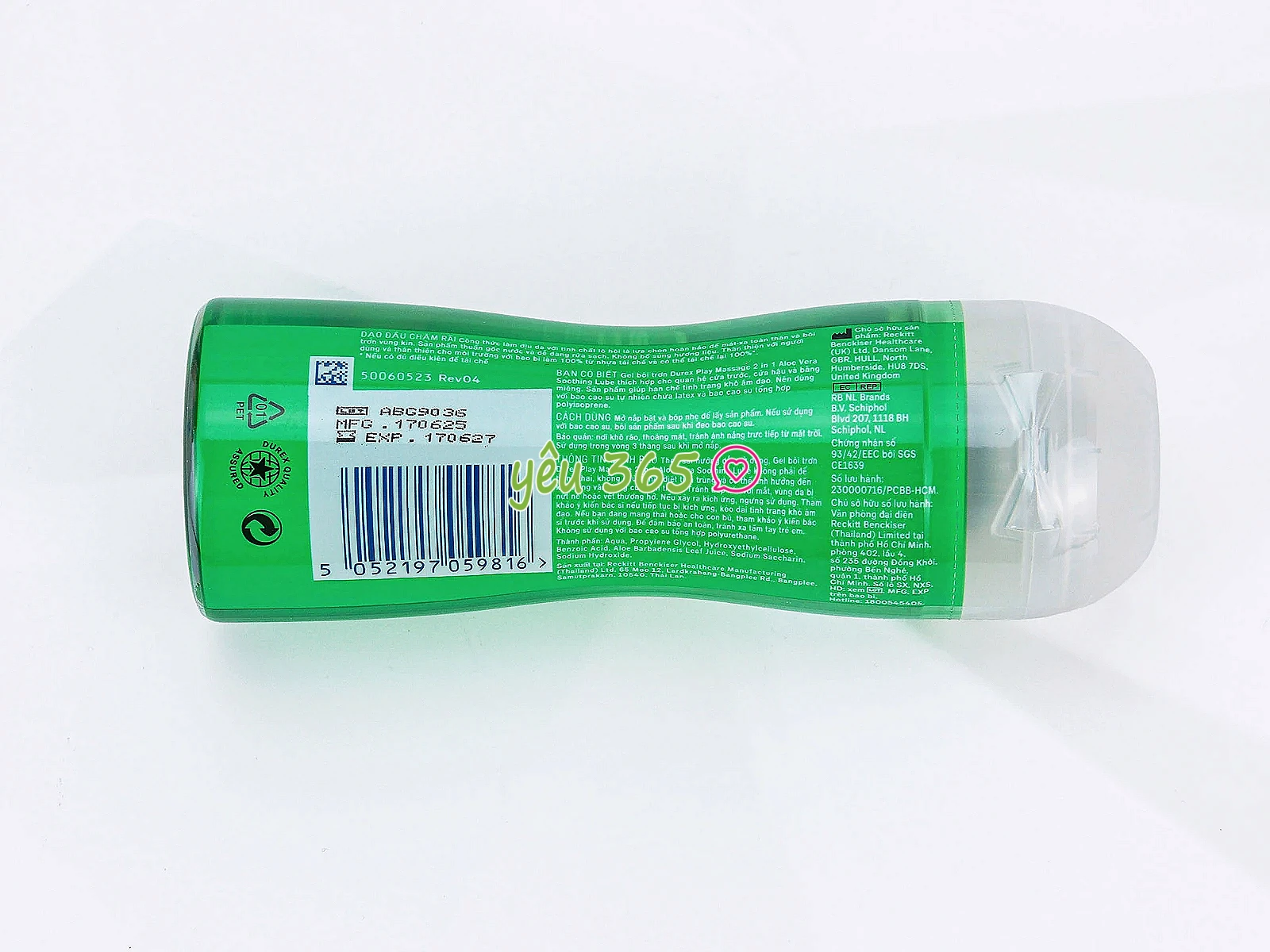 Gel bôi trơn Durex Play Massage 2 in1 gốc nước tăng độ trơn mượt tự nhiên