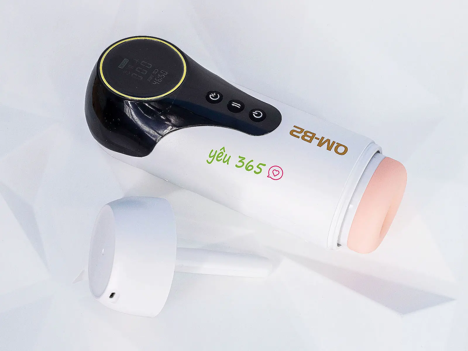 Máy thủ dâm QM-B2 rung, co bóp, sưởi ấm pin sạc