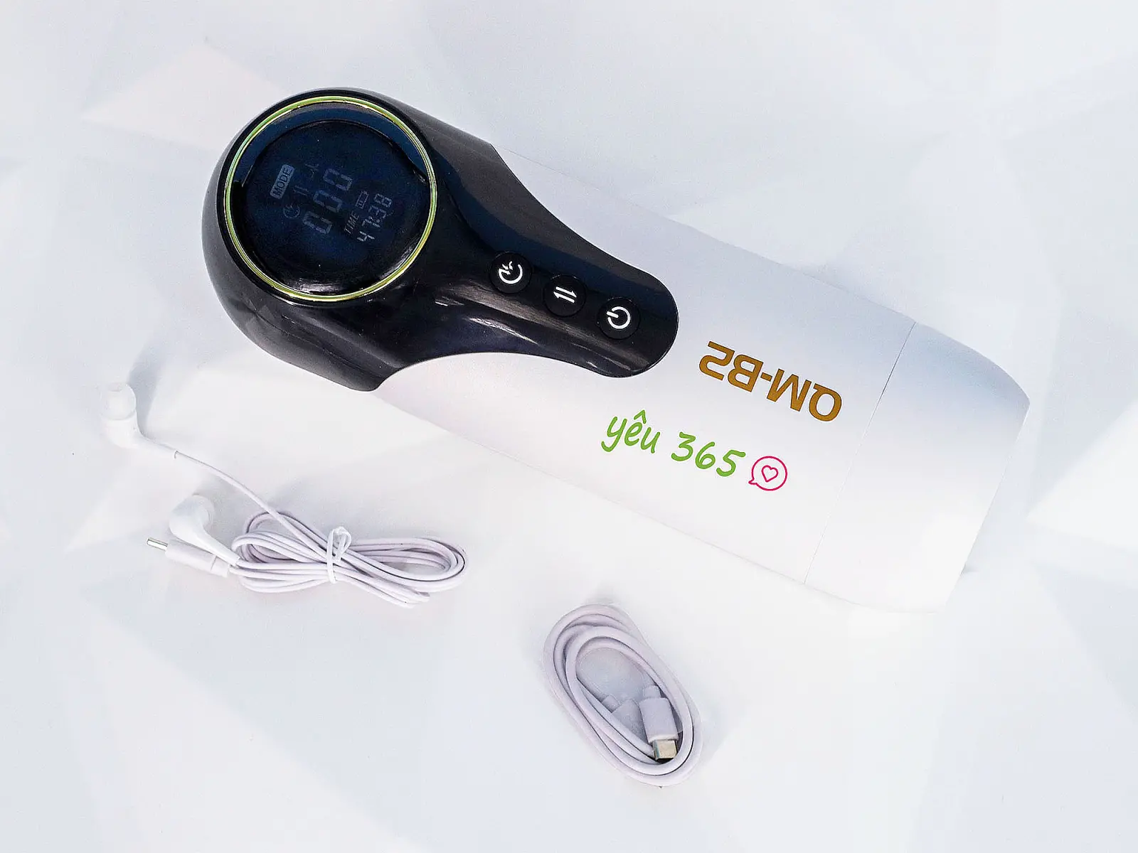Máy thủ dâm QM-B2 rung, co bóp, sưởi ấm pin sạc