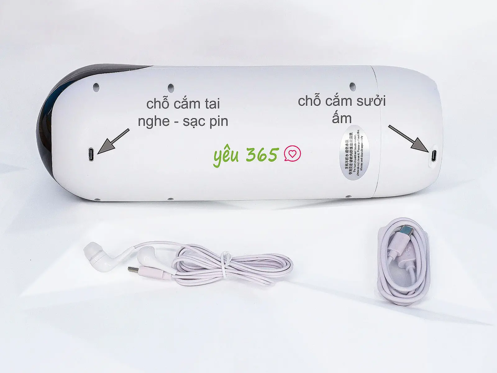 Máy thủ dâm QM-B2 rung, co bóp, sưởi ấm pin sạc