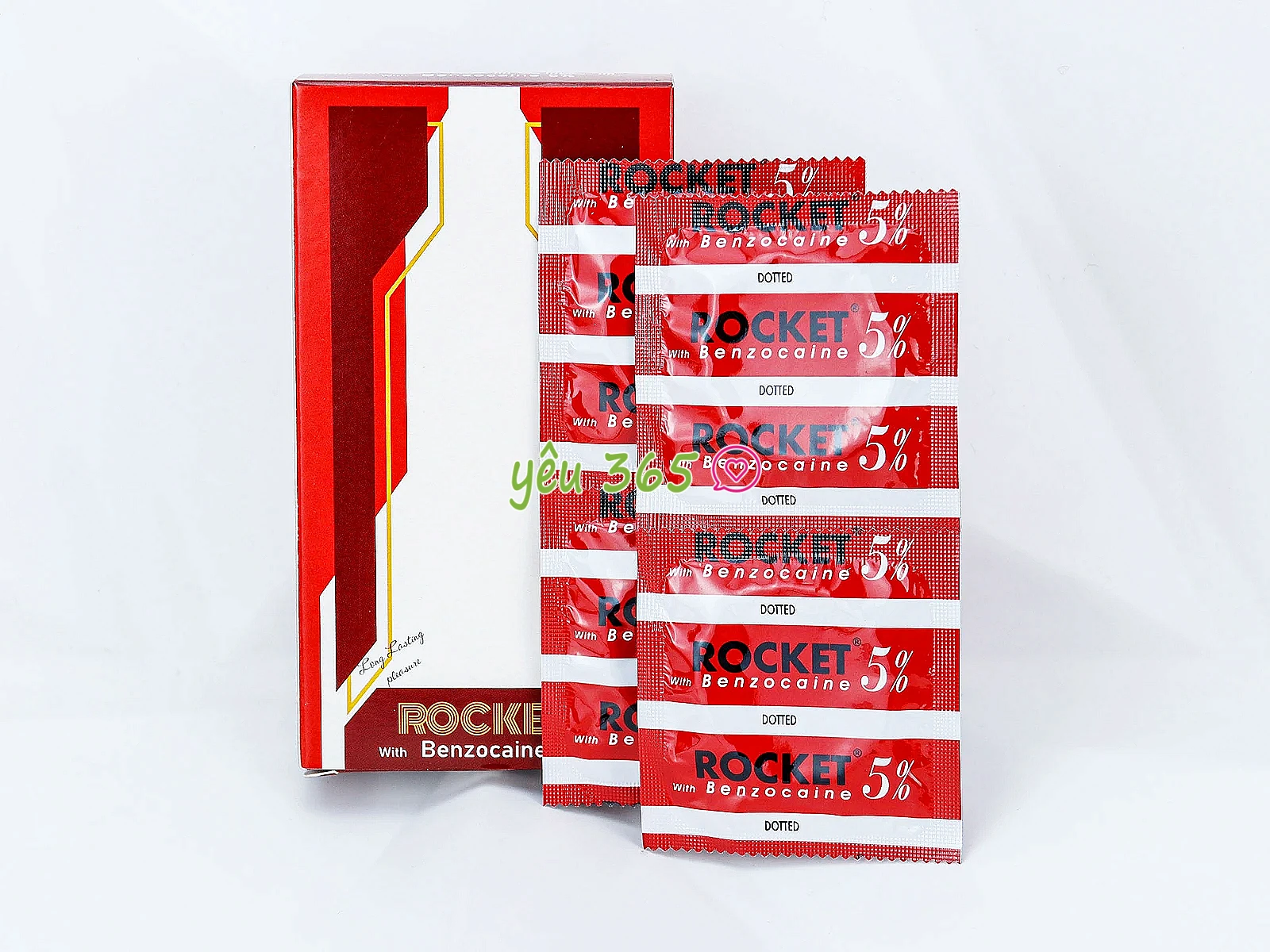 Bao cao su Rocket with Benzocaine 5% gai nổi