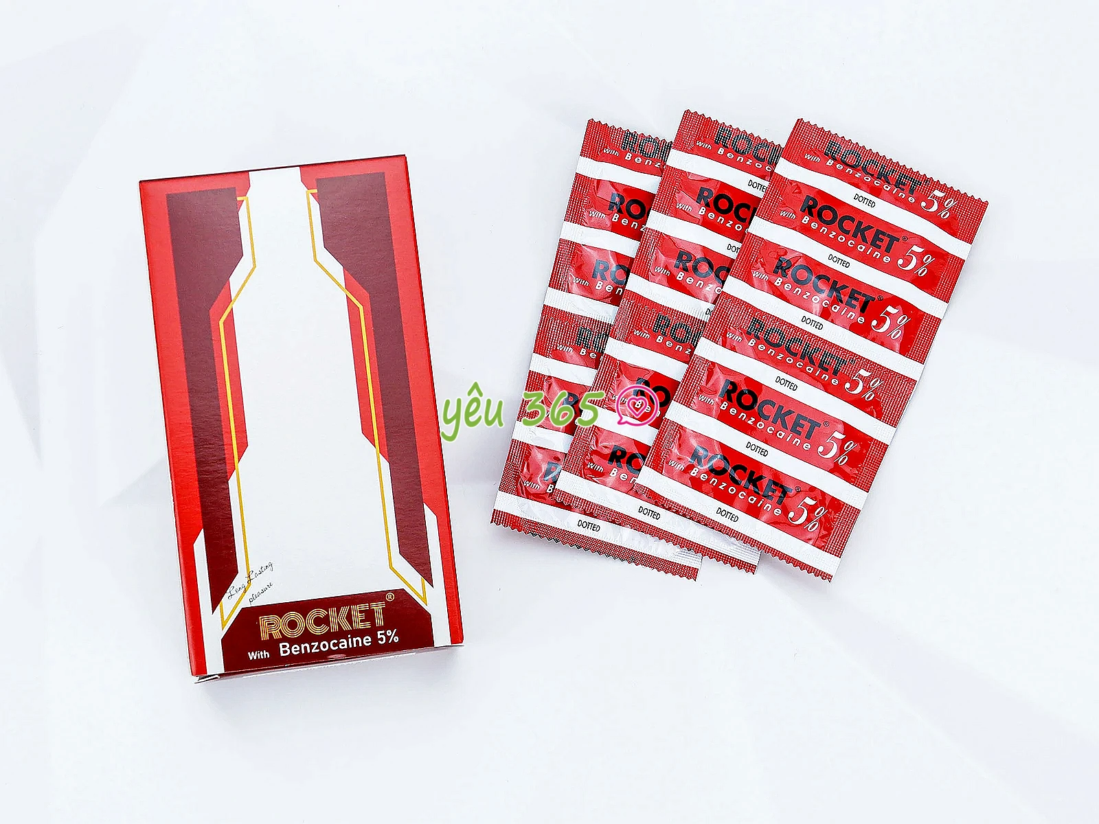 Bao cao su Rocket with Benzocaine 5% gai nổi