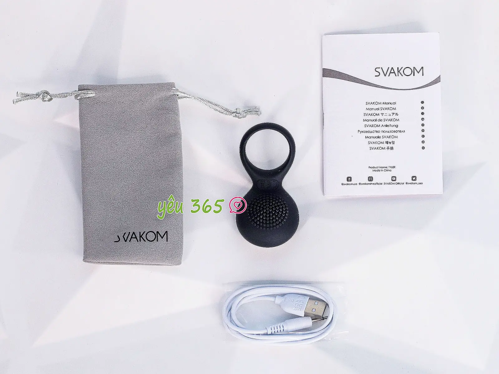 Vòng đeo dương vật rung kích thích SVAKOM Tyler