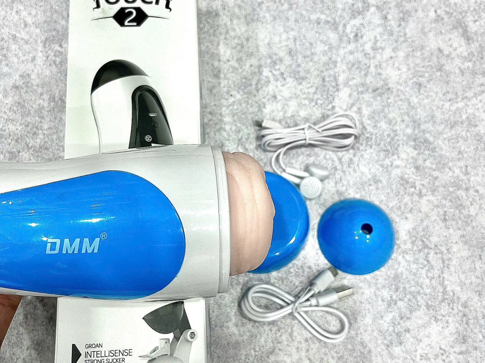 Thanh Lý - Âm đạo giả cup DMM Touch 2 có đế hoạt động bình thường, bị kẹt silicon
