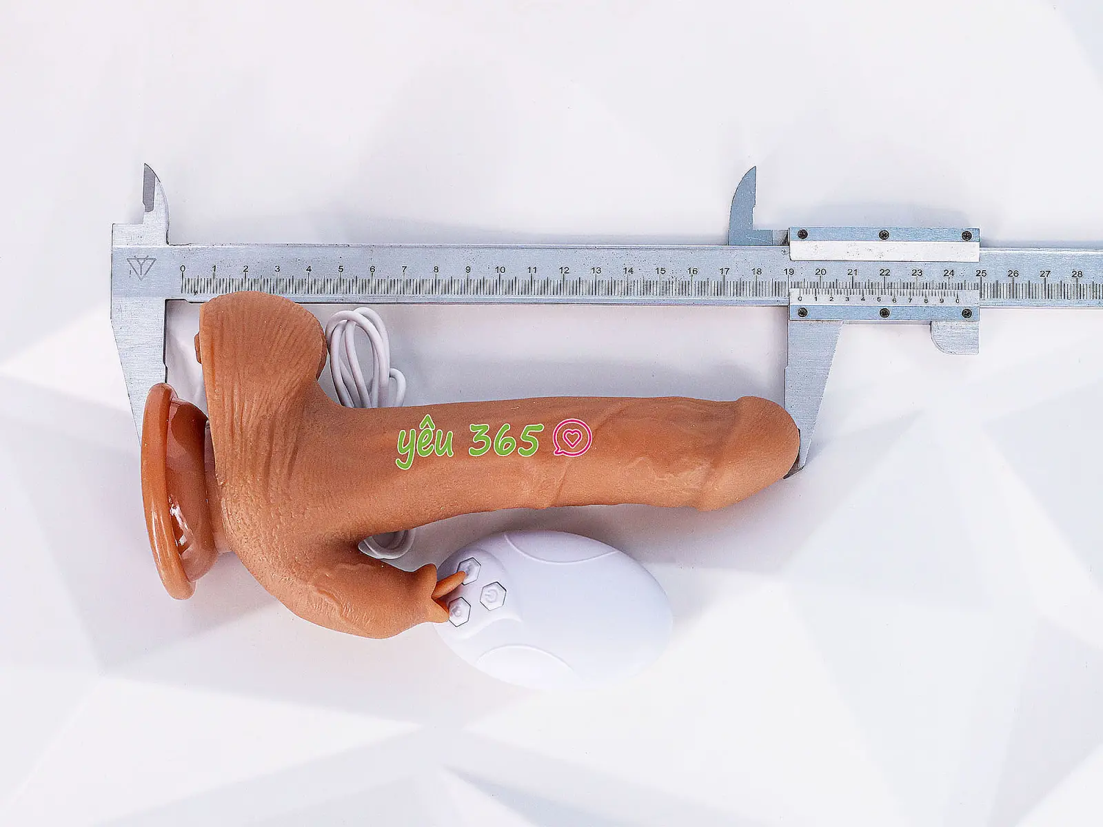 Dương vật giả có đế Dildo có nhánh lưỡi liếm kèm điều khiển