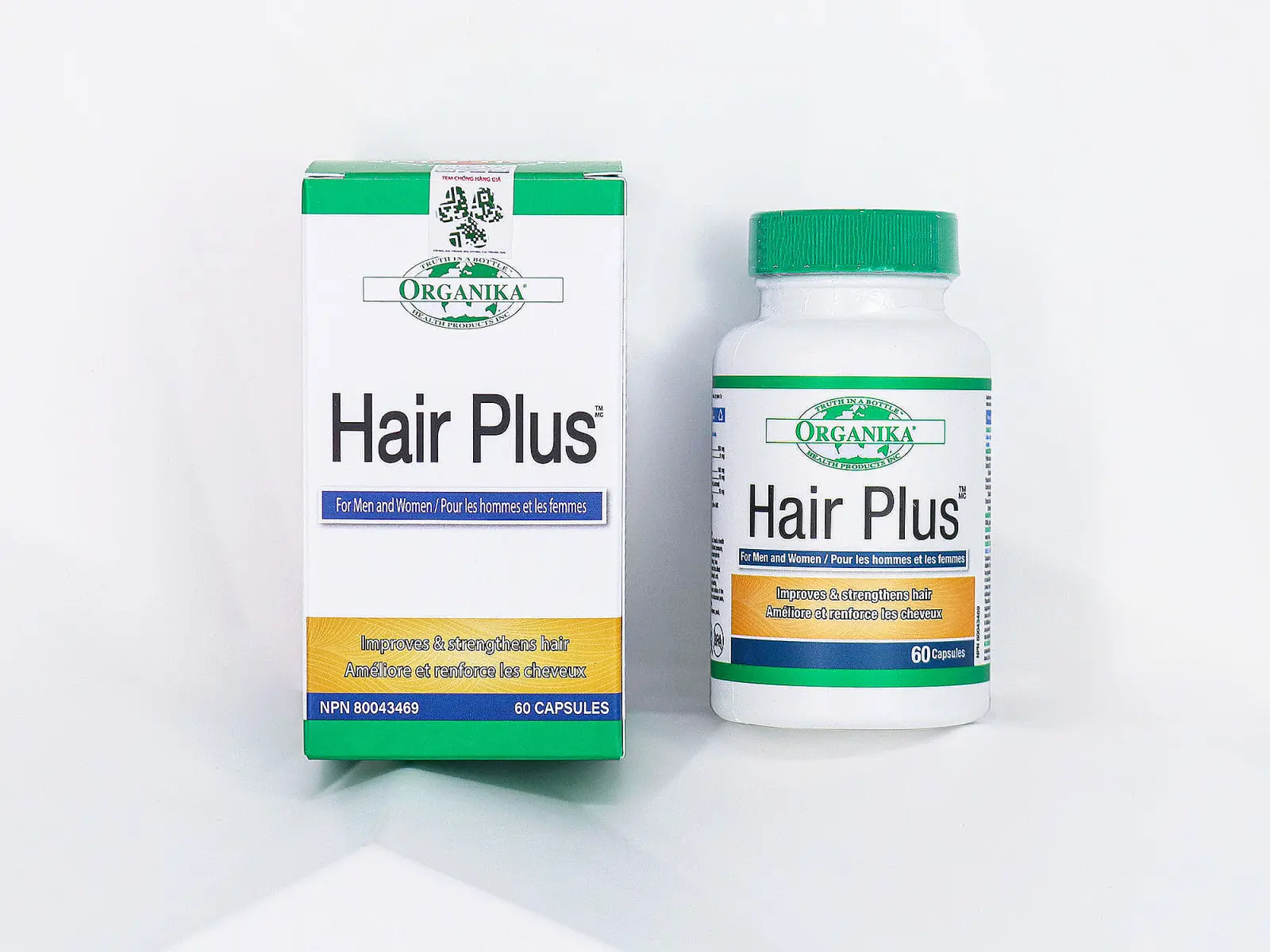 Vi&ecirc;n uống Organika Hair Plus hỗ trợ mọc t&oacute;c v&agrave; nu&ocirc;i dưỡng t&oacute;c chắc khỏe