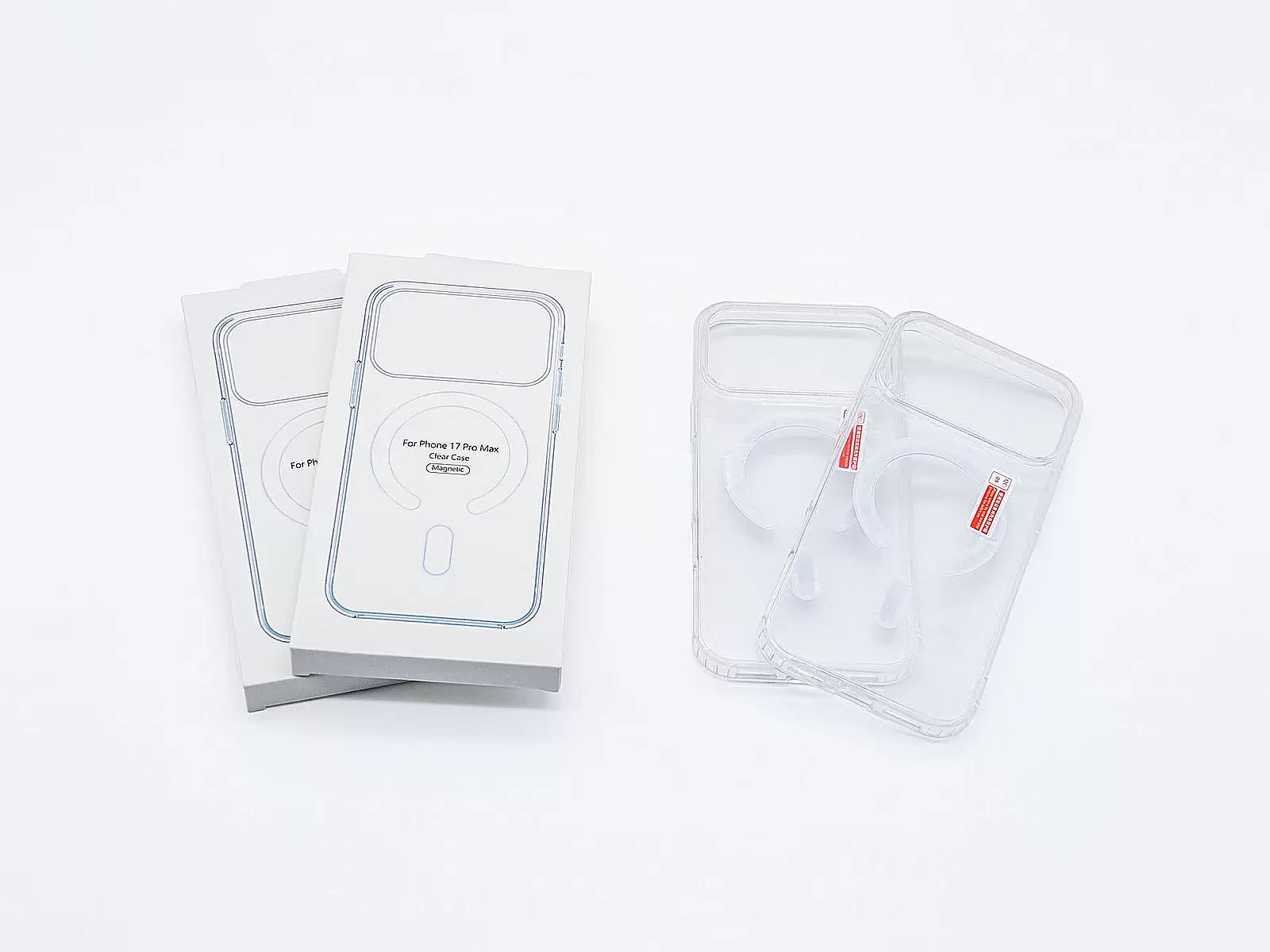 Ốp lưng iPhone 17 Pro Max Clear Case Magnetic trong suốt